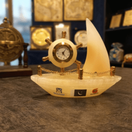 Royal Marble Ship Clock